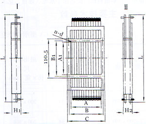 BZ-Ⅰ(單層)、BZ-Ⅱ(雙層)棒條閥門外形型號圖